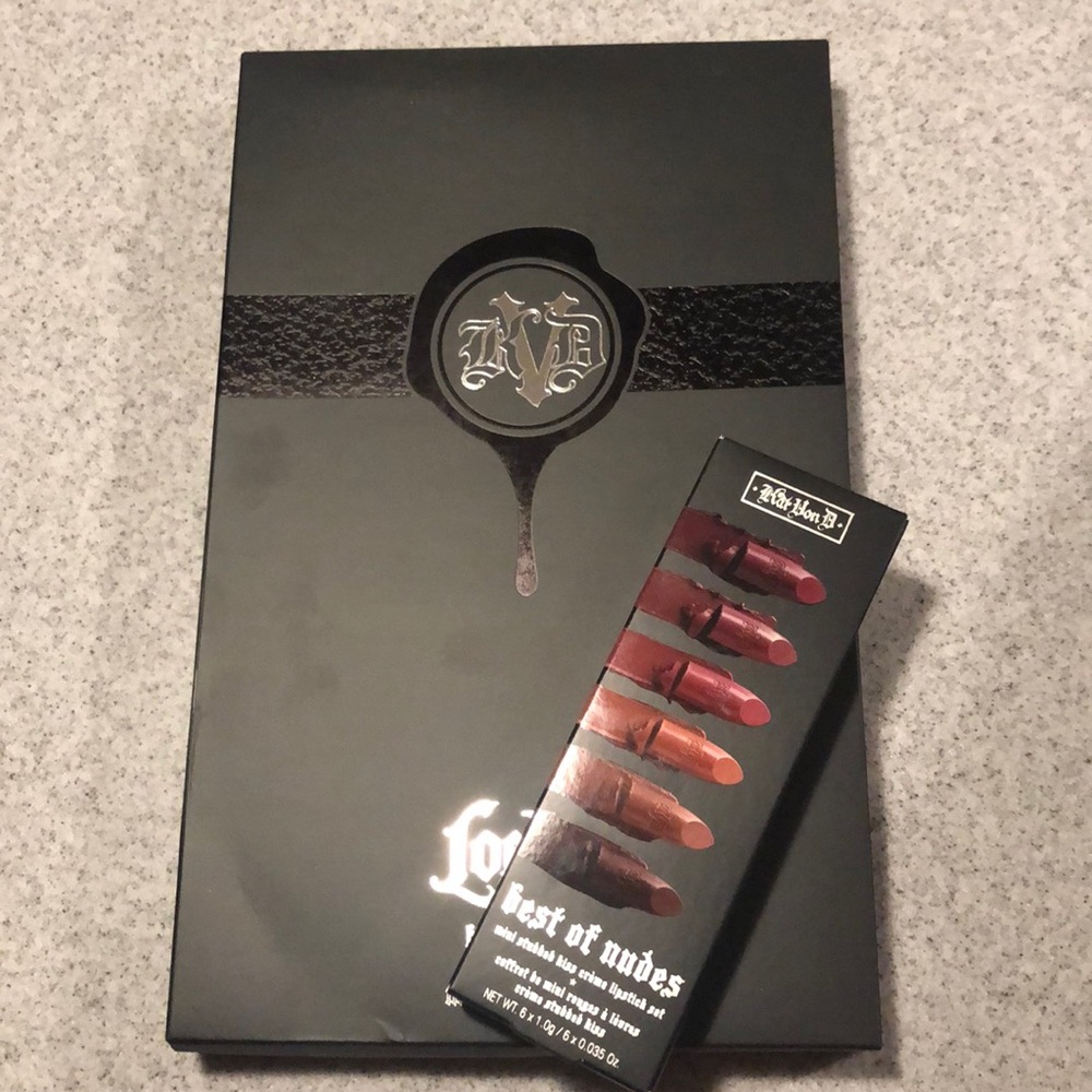 KVD Kat Von D Beauty Mirror + Lipstick Bundle NEW
